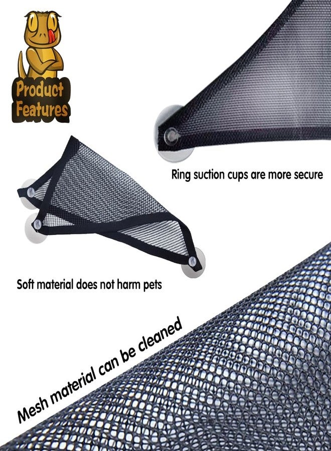 MCLANZOO Bearded Dragon Hammock Reptile Hammock for Axolotl,Geckos,Lizards,Breathable Mesh Bearded Dragon Tank Accessories for Snakes,Chameleon,Fish - Image 5
